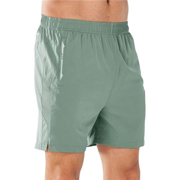 Mens Running Shorts 5 Inch Quick Dry Gym Workout Athletic Tennis Hiking Shorts - Picture 2 of 7